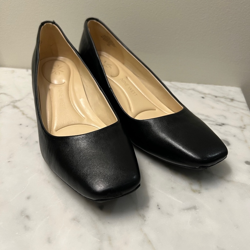 Nine West Cloe 9x9 Block Heel Pumps